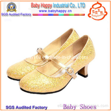 Girl High Heel Leather Dress Footwear (BH-CS106)